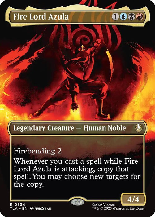 Image for Fire Lord Azula (0334) (Borderless) (334) [Avatar: The Last Airbender] - Magic: The Gathering