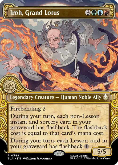 Iroh, Grand Lotus (Showcase) (349) (Foil) [Avatar: The Last Airbender]