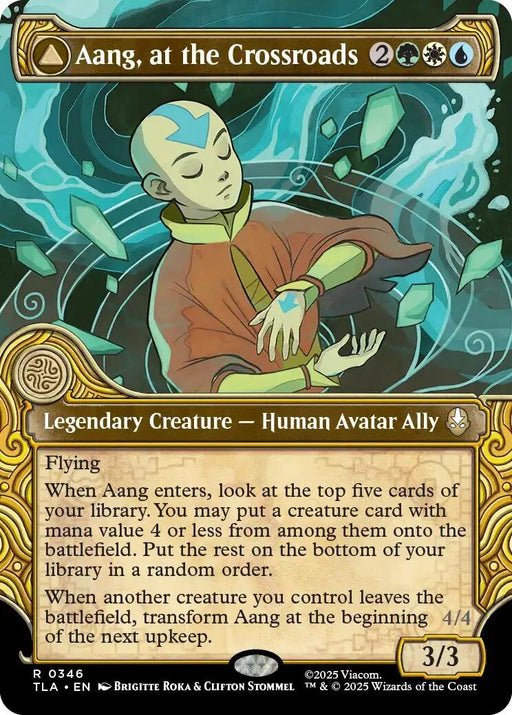 Image for Aang, at the Crossroads (Showcase) (346) (Foil) [Avatar: The Last Airbender] - Magic: The Gathering