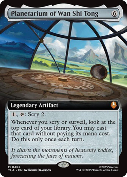 Image for Planetarium of Wan Shi Tong (Extended Art) (385) (Foil) [Avatar: The Last Airbender] - Magic: The Gathering