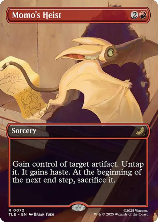 Image for Momo's Heist (Borderless) (72) (Foil) [Avatar: The Last Airbender: Eternal-Legal] - Magic: The Gathering