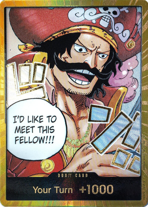 Image for DON!! Card (Gol.D.Roger) (Gold) (Foil) [Carrying On His Will] - One Piece Card Game