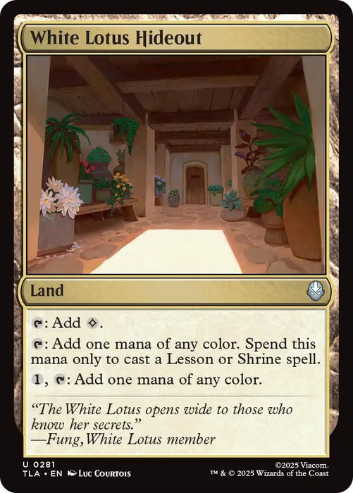 Image for White Lotus Hideout (281) (Foil) [Avatar: The Last Airbender] - Magic: The Gathering