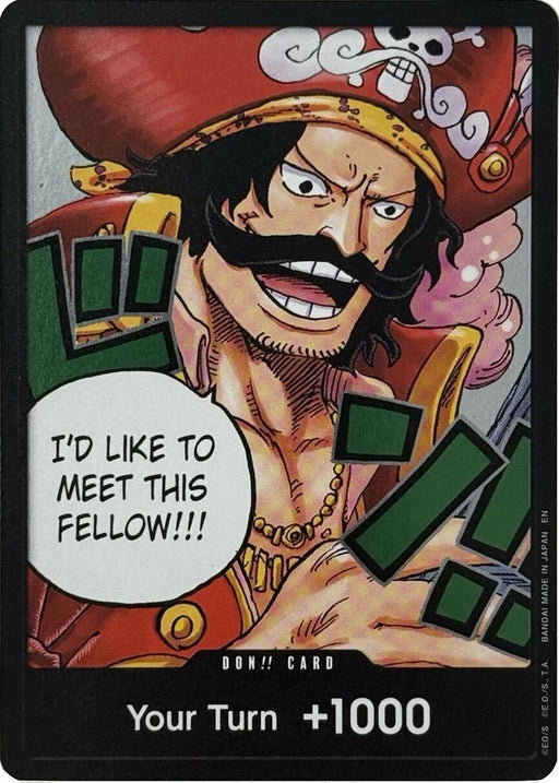 Image for DON!! Card (Gol.D.Roger) (Foil) [Carrying On His Will] - One Piece Card Game