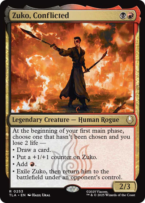 Image for Zuko, Conflicted (253) (Foil) [Avatar: The Last Airbender] - Magic: The Gathering