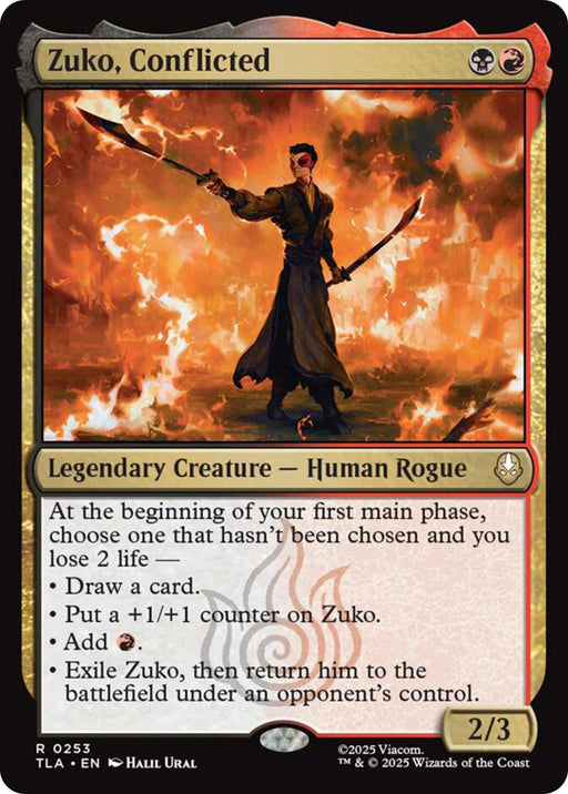 Image for Zuko, Conflicted (253) (Foil) [Avatar: The Last Airbender] - Magic: The Gathering