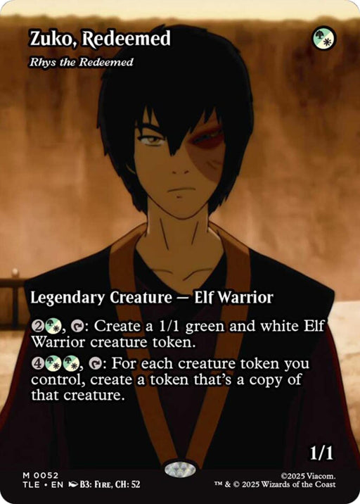Image for Zuko, Redeemed - Rhys the Redeemed (Borderless) (52) [Avatar: The Last Airbender: Eternal-Legal] - Magic: The Gathering