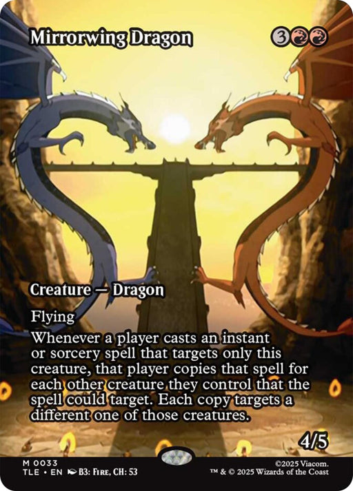 Image for Mirrorwing Dragon (Borderless) (33) (Foil) [Avatar: The Last Airbender: Eternal-Legal] - Magic: The Gathering