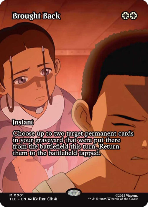 Image for Brought Back (Borderless) (1) (Foil) [Avatar: The Last Airbender: Eternal-Legal] - Magic: The Gathering