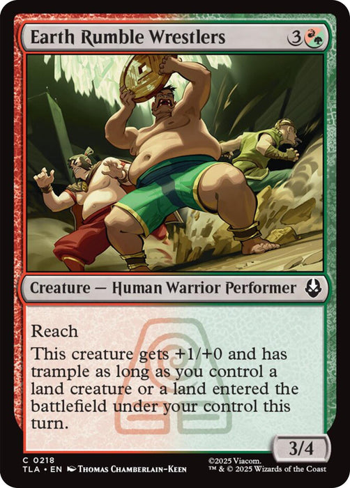 Image for Earth Rumble Wrestlers (218) (Foil) [Avatar: The Last Airbender] - Magic: The Gathering