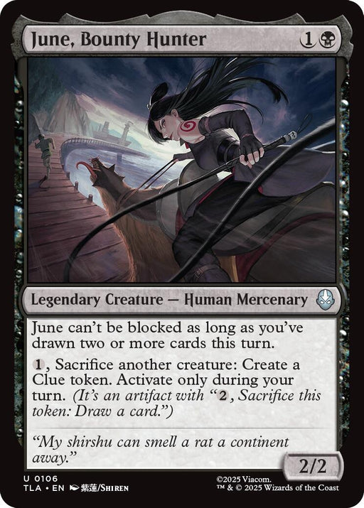 Image for June, Bounty Hunter (106) [Avatar: The Last Airbender] - Magic: The Gathering