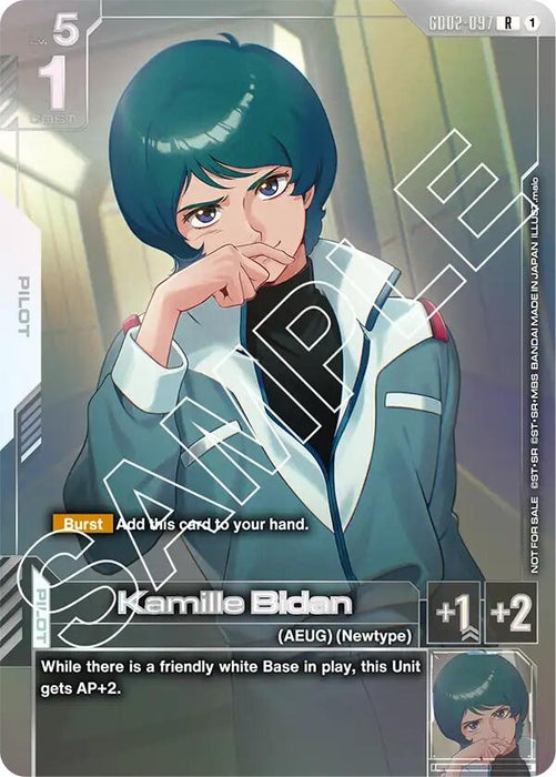 Image for Kamille Bidan (Newtype Challenge 2025 Mission 2) (GD02-097) (Holofoil) [Gundam Promotional Cards] - Gundam Card Game