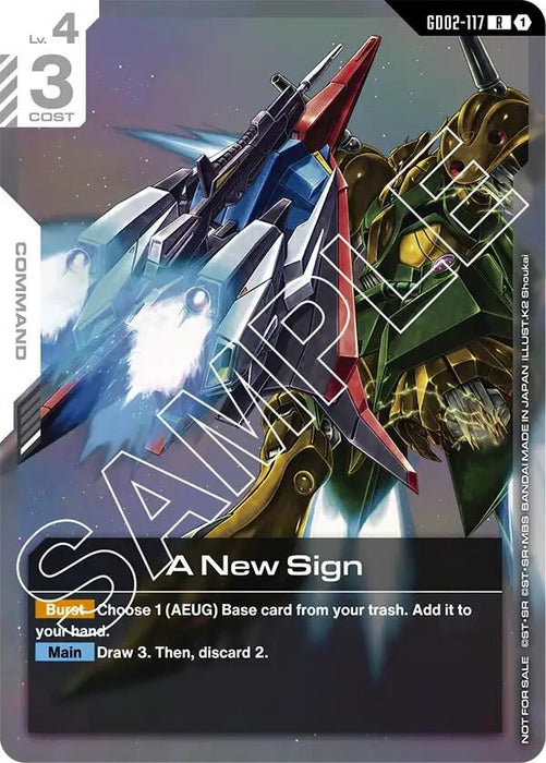 Image for A New Sign (Newtype Challenge 2025 Mission 2) (GD02-117) (Holofoil) [Gundam Promotional Cards] - Gundam Card Game