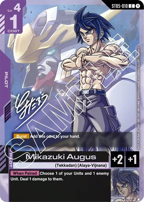 Image for Mikazuki Augus (Event Promo) (ST05-010) (Holofoil) [Gundam Promotional Cards] (GCG-PR) - Gundam Card Game