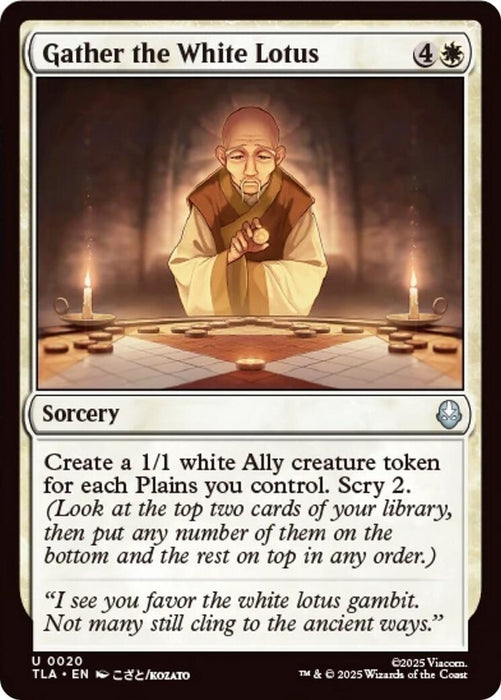 Image for Gather the White Lotus (20) [Avatar: The Last Airbender] - Magic: The Gathering