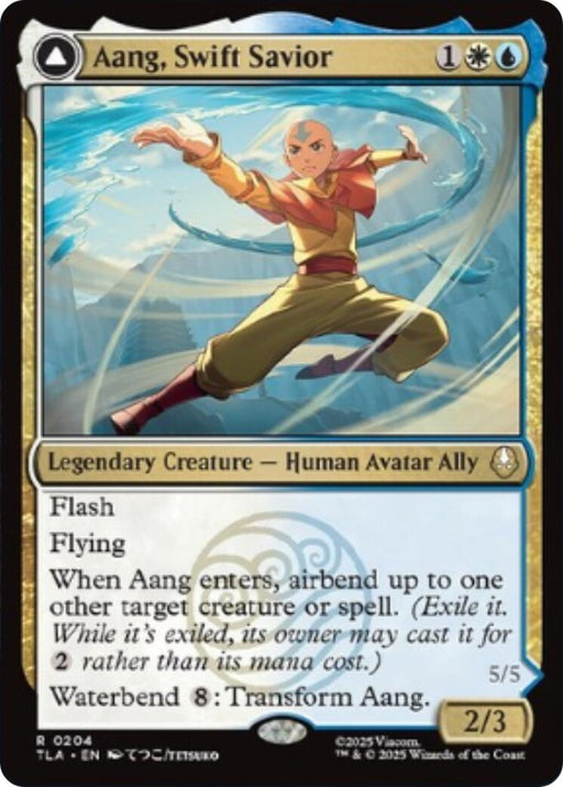 Image for Aang, Swift Savior (204) (Foil) [Avatar: The Last Airbender] - Magic: The Gathering