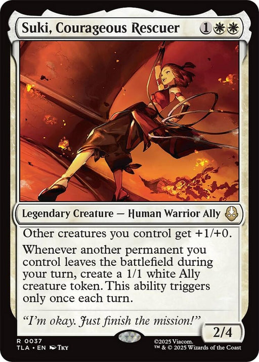 Image for Suki, Courageous Rescuer (37) [Avatar: The Last Airbender] - Magic: The Gathering