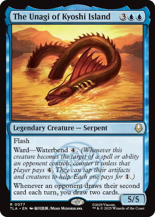 Image for The Unagi of Kyoshi Island (77) (Foil) [Avatar: The Last Airbender] - Magic: The Gathering