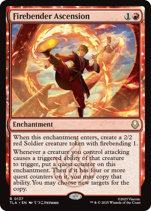 Image for Firebender Ascension (137) [Avatar: The Last Airbender] - Magic: The Gathering