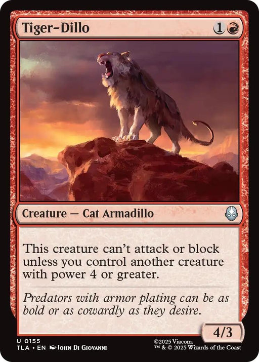 Image for Tiger-Dillo (155) (Foil) [Avatar: The Last Airbender] - Magic: The Gathering