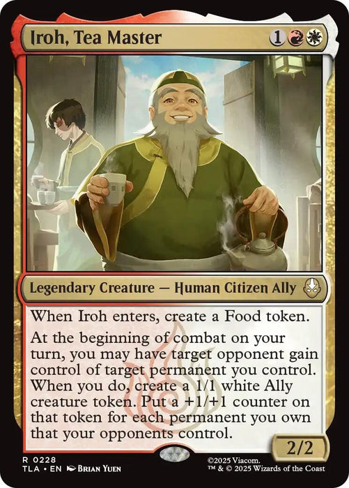 Image for Iroh, Tea Master (228) (Foil) [Avatar: The Last Airbender] - Magic: The Gathering