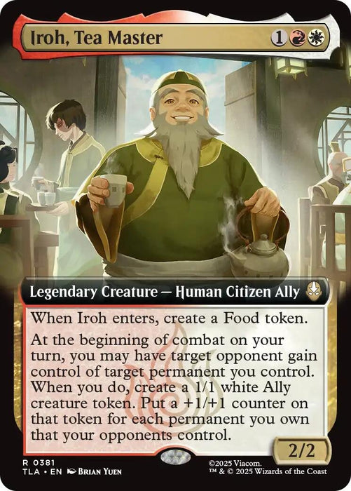 Image for Iroh, Tea Master (Extended Art) (381) [Avatar: The Last Airbender] - Magic: The Gathering
