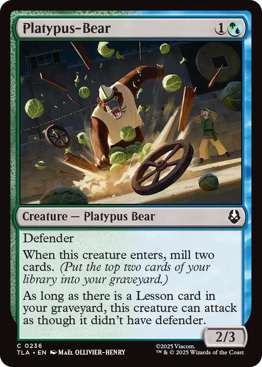 Image for Platypus-Bear (236) (Foil) [Avatar: The Last Airbender] - Magic: The Gathering