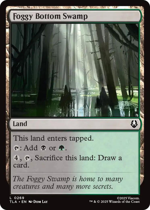 Image for Foggy Bottom Swamp (269) (Foil) [Avatar: The Last Airbender] - Magic: The Gathering