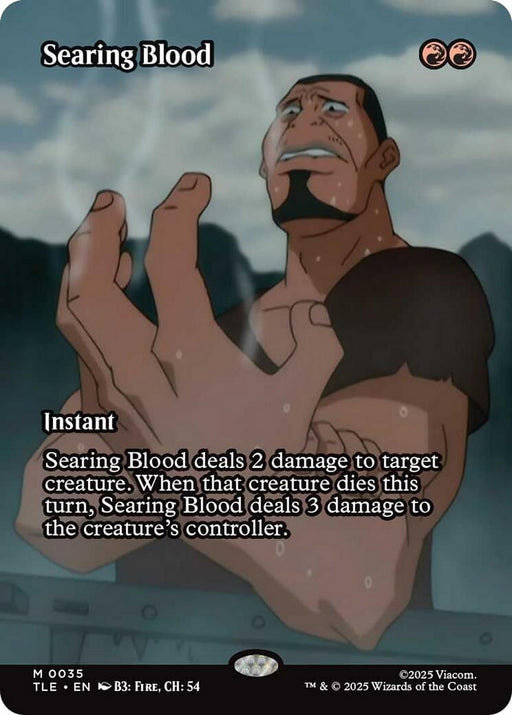 Image for Searing Blood (Borderless) (35) [Avatar: The Last Airbender: Eternal-Legal] - Magic: The Gathering