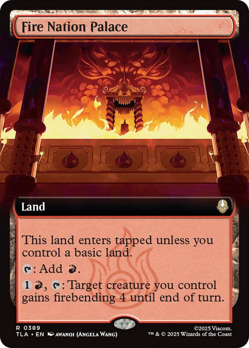 Image for Fire Nation Palace (Extended Art) (389) (Foil) [Avatar: The Last Airbender] - Magic: The Gathering