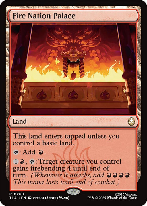 Image for Fire Nation Palace (268) [Avatar: The Last Airbender] - Magic: The Gathering