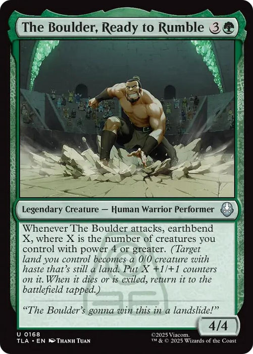 Image for The Boulder, Ready to Rumble (168) (Foil) [Avatar: The Last Airbender] - Magic: The Gathering