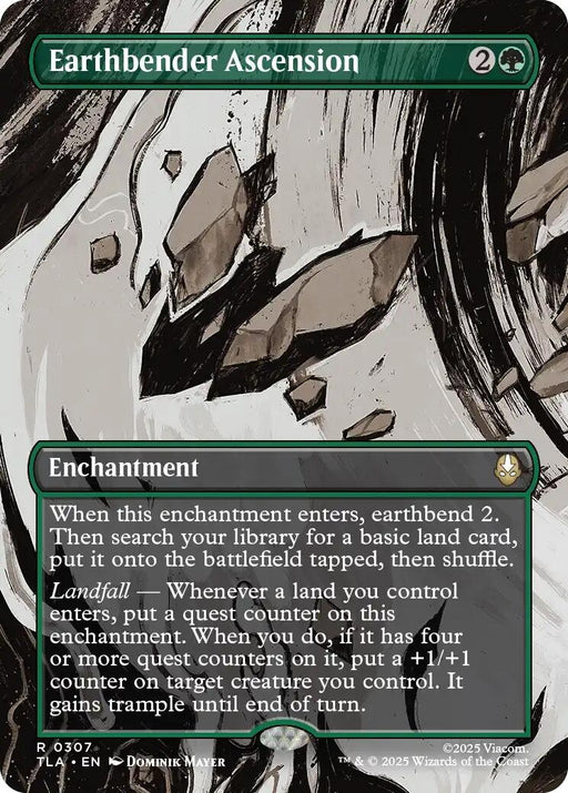 Image for Earthbender Ascension (Borderless) (307) (Foil) [Avatar: The Last Airbender] - Magic: The Gathering