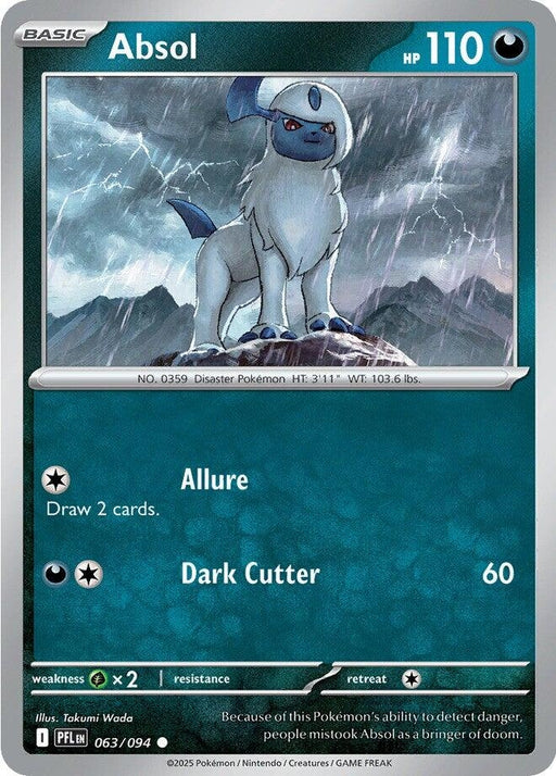 Image for Absol (063/094) (Reverse Holofoil) [ME02: Phantasmal Flames] - Pokemon