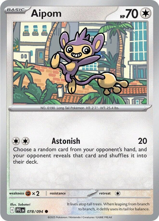 Image for Aipom (078/094) [ME02: Phantasmal Flames] - Pokemon