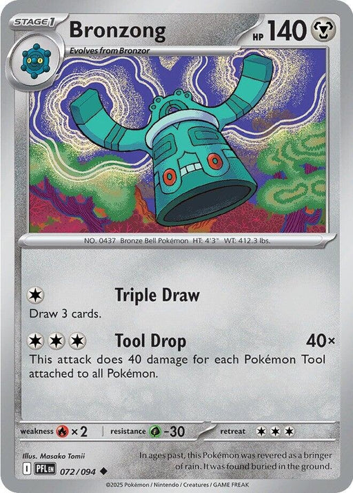 Image for Bronzong (072/094) (Reverse Holofoil) [ME02: Phantasmal Flames] - Pokemon