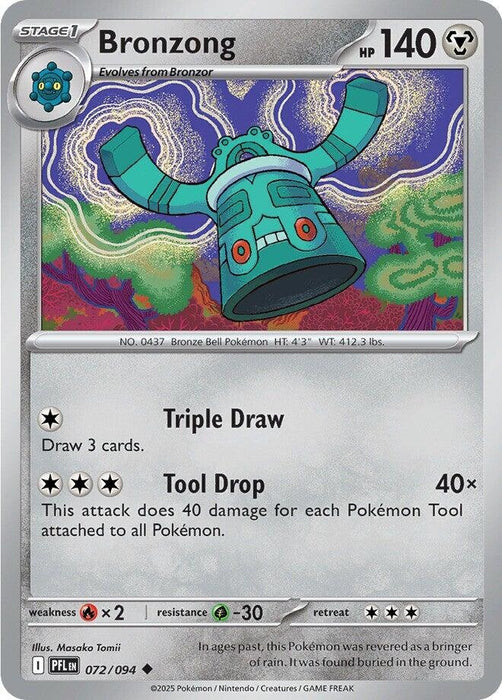 Image for Bronzong (072/094) [ME02: Phantasmal Flames] - Pokemon