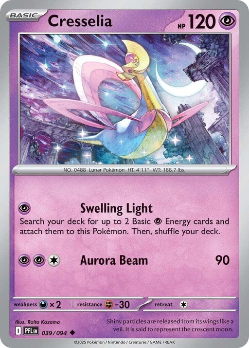 Image for Cresselia (039/094) (Reverse Holofoil) [ME02: Phantasmal Flames] - Pokemon