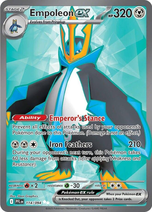 Image for Empoleon ex (114/094) (Holofoil) [ME02: Phantasmal Flames] - Pokemon