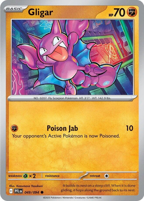 Image for Gligar (049/094) (Reverse Holofoil) [ME02: Phantasmal Flames] - Pokemon