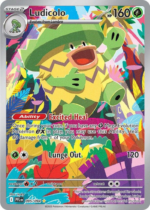 Image for Ludicolo (095/094) (Holofoil) [ME02: Phantasmal Flames] - Pokemon