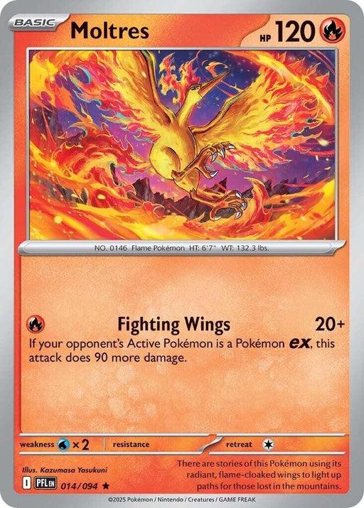 Image for Moltres (014/094) (Reverse Holofoil) [ME02: Phantasmal Flames] - Pokemon