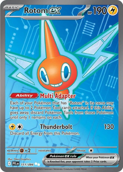 Image for Rotom ex (111/094) (Holofoil) [ME02: Phantasmal Flames] - Pokemon