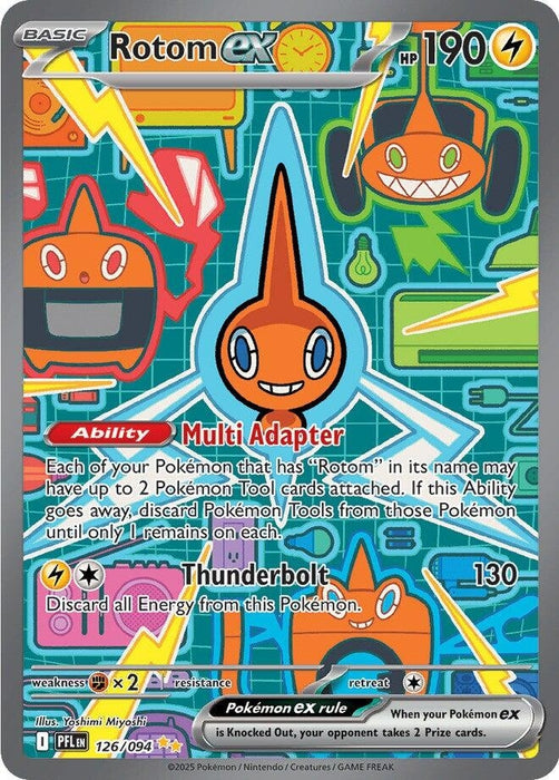 Image for Rotom ex (126/094) (Holofoil) [ME02: Phantasmal Flames] - Pokemon