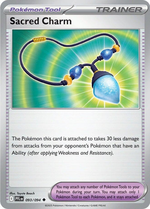 Image for Sacred Charm (093/094) (Reverse Holofoil) [ME02: Phantasmal Flames] - Pokemon
