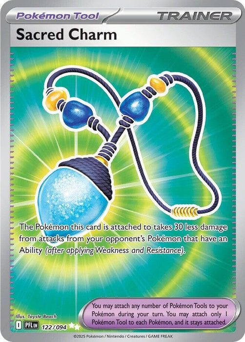 Image for Sacred Charm (122/094) (Holofoil) [ME02: Phantasmal Flames] - Pokemon