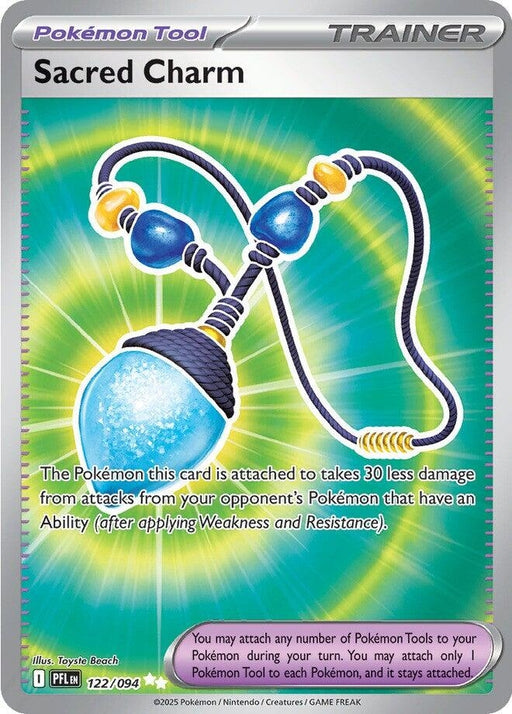 Image for Sacred Charm (122/094) (Holofoil) [ME02: Phantasmal Flames] - Pokemon
