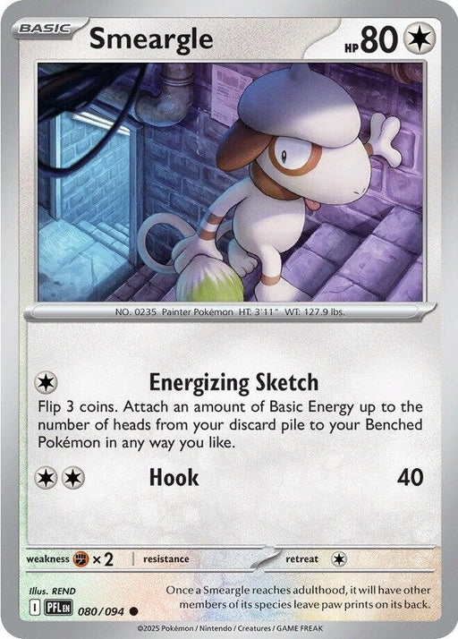 Image for Smeargle (080/094) (Reverse Holofoil) [ME02: Phantasmal Flames] - Pokemon