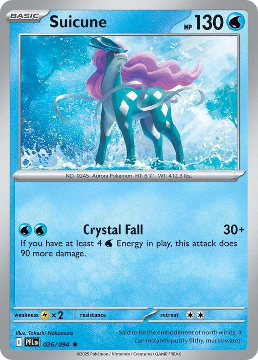 Image for Suicune (026/094) (Holofoil) [ME02: Phantasmal Flames] - Pokemon