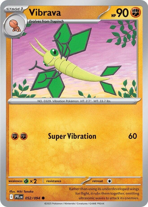 Image for Vibrava (052/094) (Reverse Holofoil) [ME02: Phantasmal Flames] - Pokemon